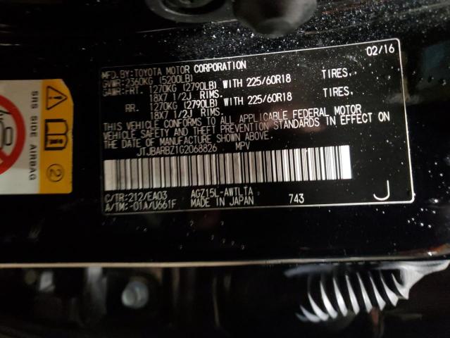 JTJBARBZ1G2068826 Lexus Nx 200t Base