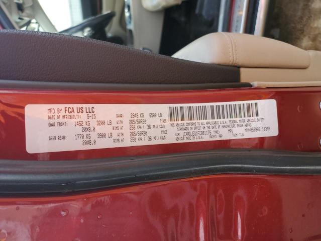 1C4RDJEG1FC881175 Dodge Durango Citadel