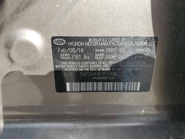 5NPDH4AE7EH486733 Hyundai ELANTRA SE