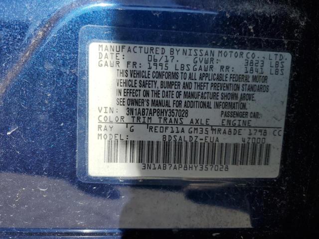 3N1AB7AP8HY357028 Nissan SENTRA S