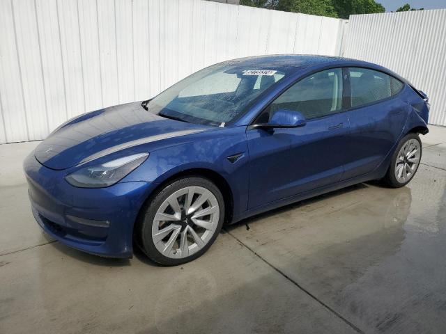 52735374 :رقم المزاد ، 5YJ3E1EB0NF189224 vin ، 2022 Tesla Model 3 مزاد بيع