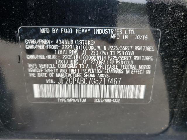 JF2GPABC7G8217467 Subaru Crosstrek Premium