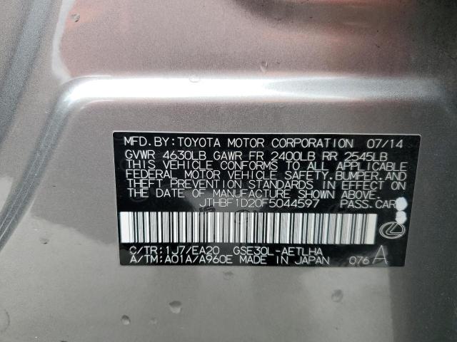 JTHBF1D20F5044597 Lexus IS 250