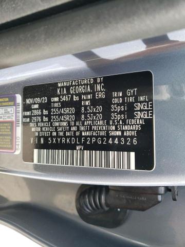 5XYRKDLF2PG244326 KIA SORENTO SX