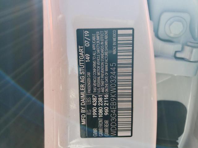 WDD3G4EB9KW032445 Mercedes-Benz A 220