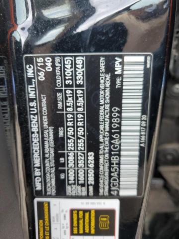 4JGDA5HB1GA619899 Mercedes-Benz Gle 350 4matic