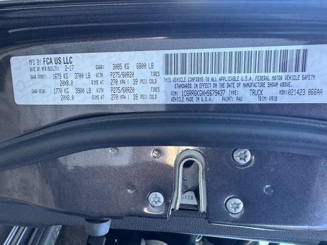 1C6RR6KGXHS679437 RAM 1500 St