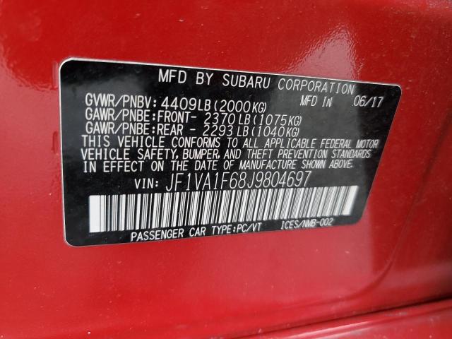 JF1VA1F68J9804697 Subaru Wrx Limited