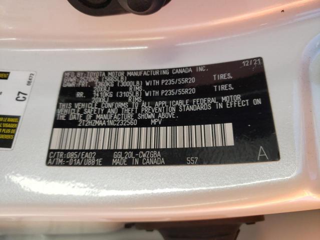2T2HZMAA1NC232560 Lexus RX 350