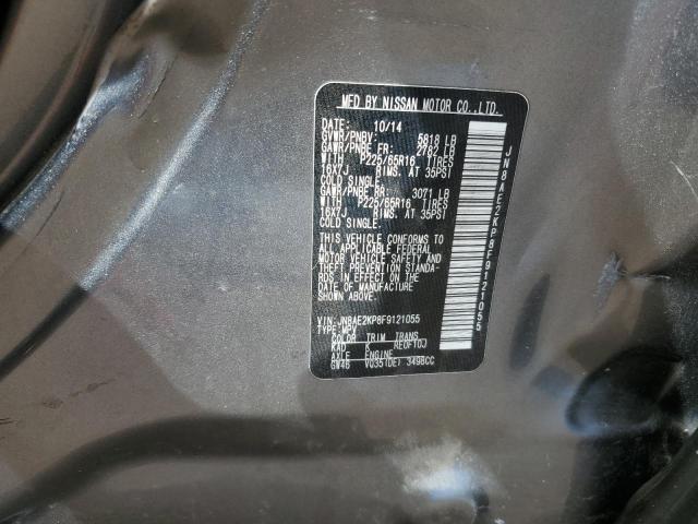 JN8AE2KP8F9121055 Nissan QUEST S