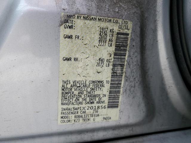 1N4AL3AP1JC201856 Nissan ALTIMA 2.5
