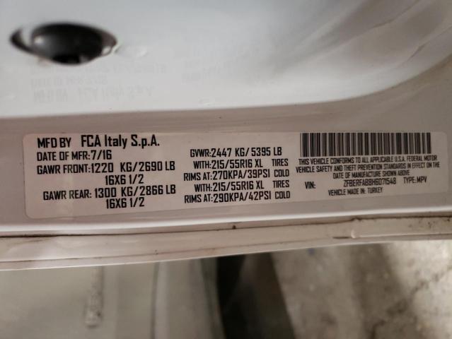 ZFBERFAB8H6D71548 RAM Promaster City