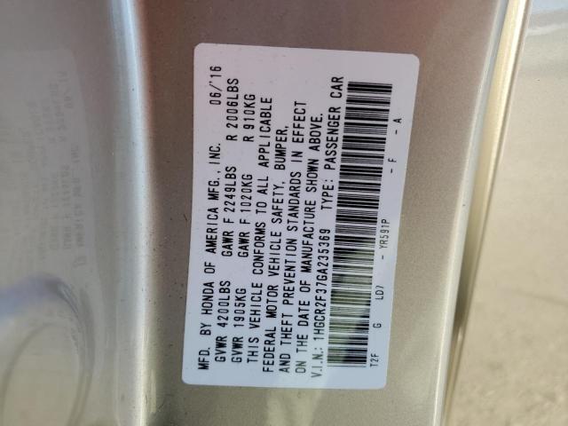 1HGCR2F37GA235369 Honda ACCORD LX