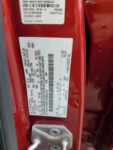 1FMCU0GD7HUB00333 Ford ESCAPE SE