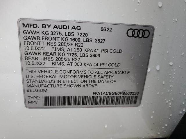 WA1ACBGE0PB000226 Audi E-tron S Premium Plus