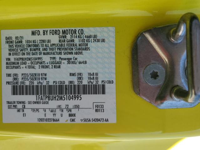 1FATP8UH2M5104995 Ford Mustang