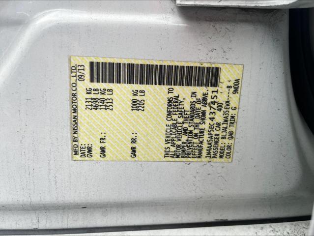 1N4AA5AP5EC437451 Nissan MAXIMA S