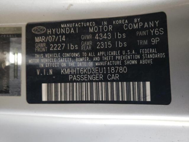 KMHHT6KD3EU118780 Hyundai Genesis Coupe 2.0t