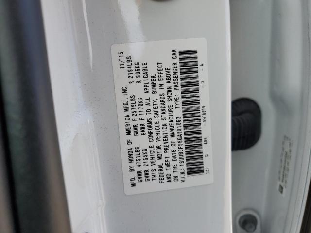 19UUB3F56GA001062 Acura TLX TECH