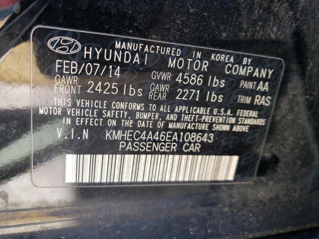 KMHEC4A46EA108643 Hyundai SONATA HYBRID