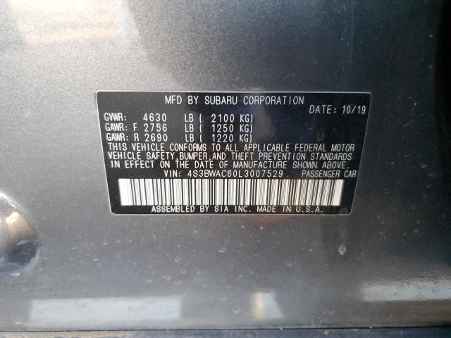 4S3BWAC60L3007529 Subaru Legacy Premium