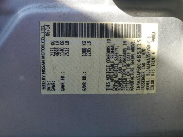 1N4AA5AP6EC485315 Nissan MAXIMA S