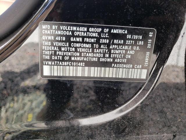 1VWAT7A38FC101482 Volkswagen PASSAT S