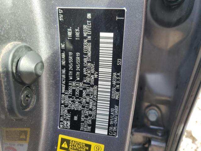 5TDDZRFH7JS498690 Toyota Highlander Limited