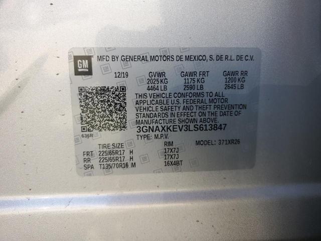 3GNAXKEV3LS613847 Chevrolet EQUINOX LT
