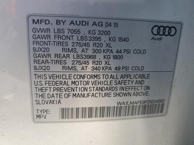 WA1LMAFE9FD024562 Audi Q7 Tdi Premium Plus