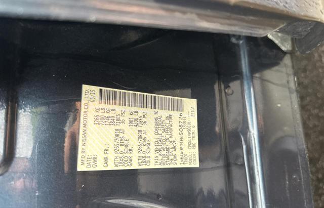 1N6AA0EJ4FN508726 Nissan TITAN S
