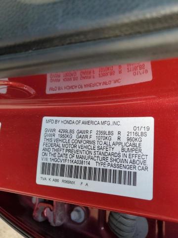 1HGCV1F11KA038114 Honda ACCORD LX