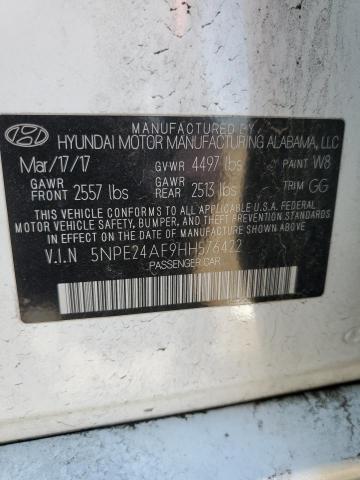 5NPE24AF9HH576422 Hyundai SONATA SE