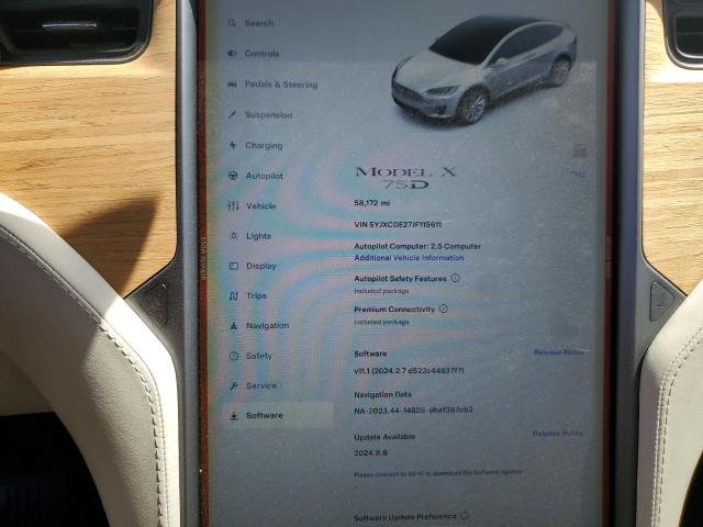 5YJXCDE27JF115611 Tesla MODEL X
