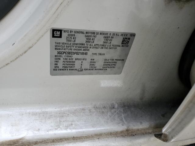 3GCPCSEC5FG216645 Chevrolet Silverado C1500 Ltz