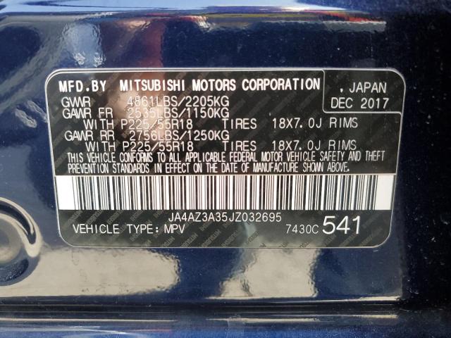 JA4AZ3A35JZ032695 Mitsubishi Outlander Se