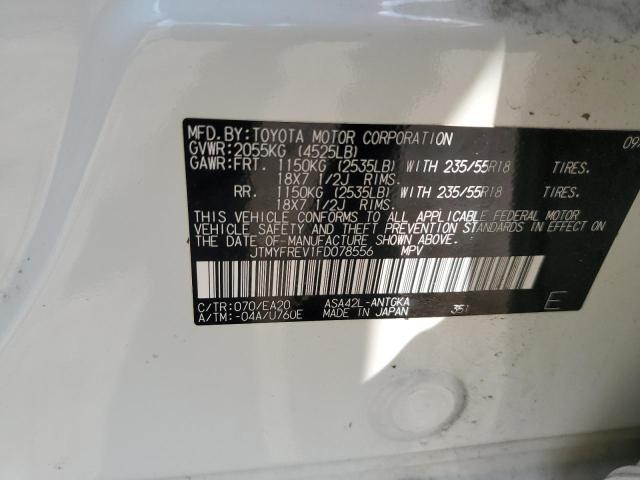 JTMYFREV1FD078556 Toyota Rav4 Limited