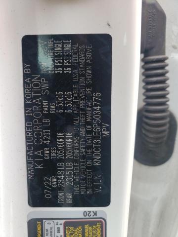 KNDCT3LE6P5034776 KIA NIRO SX