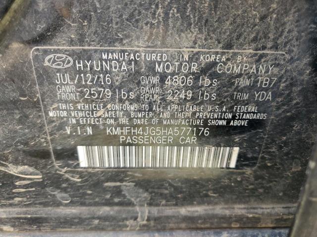 KMHFH4JG5HA577176 Hyundai Azera Limited