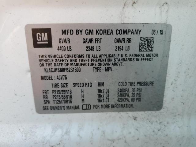 KL4CJHSB0FB231690 Buick Encore Premium