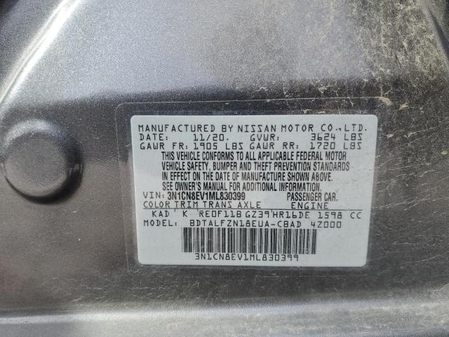 3N1CN8EV1ML830399 Nissan VERSA SV