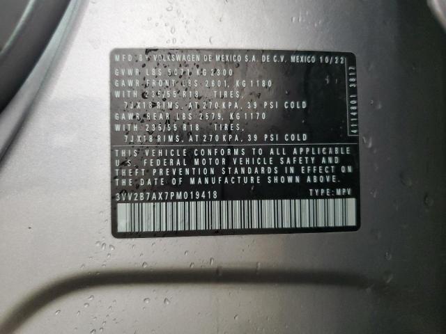3VV2B7AX7PM019418 Volkswagen TIGUAN SE