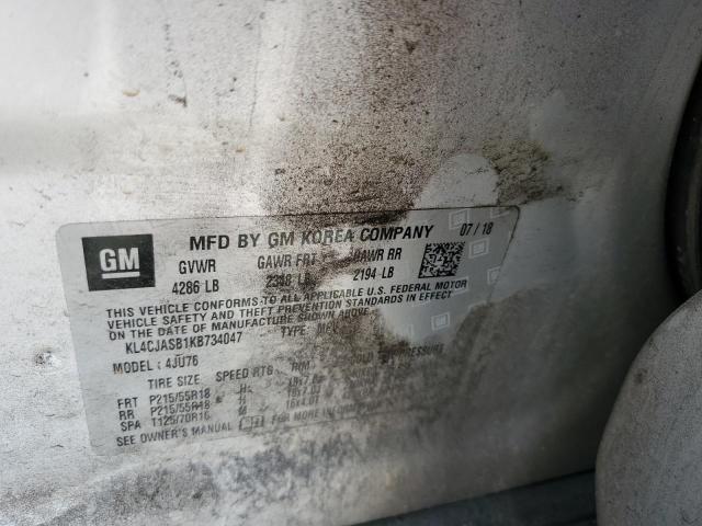 KL4CJASB1KB734047 Buick Encore Preferred