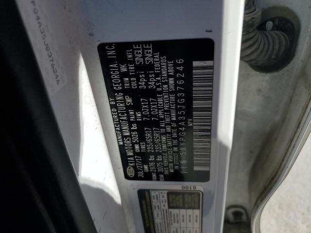 5XYPG4A35JG376246 KIA SORENTO LX