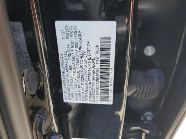 5FPYK3F53NB004089 Honda Ridgeline Rtl