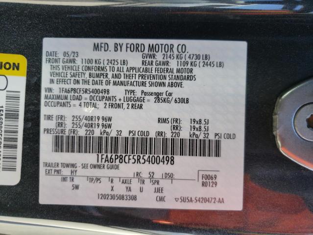 1FA6P8CF5R5400498 Ford MUSTANG GT
