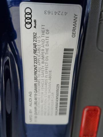 WAUHMAF40KN005029 Audi A4 Premium Plus