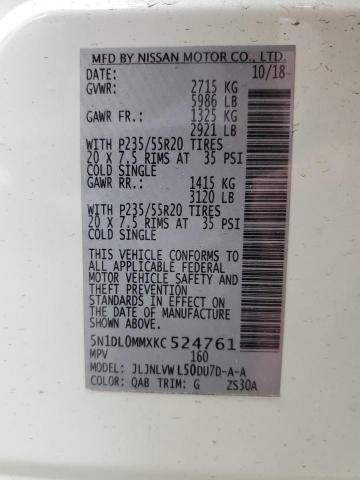 5N1DL0MMXKC524761 Infiniti QX60 LUXE