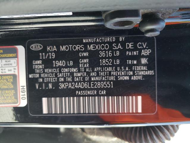 3KPA24AD6LE289551 KIA RIO LX