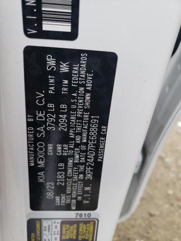 3KPF24AD7PE688691 KIA FORTE LX
